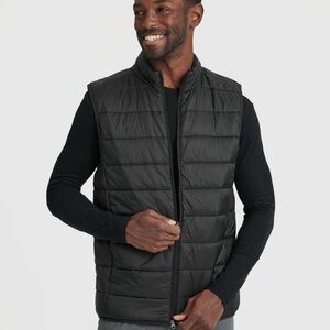 Men's Sleek Black Quilted Vest